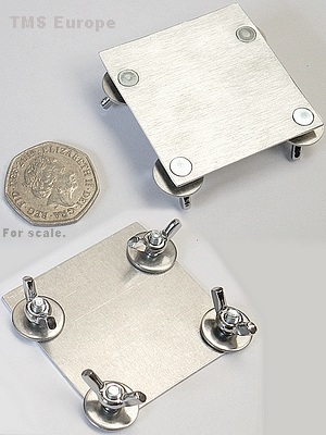1/8 DIN to 1/16 DIN Adaptor & Blanking Plate, Aluminium